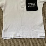 Burberry Camiseta White com Faixa 6 anos