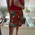 Dolce & Gabbana Short Floral Red 40 eur 38 br